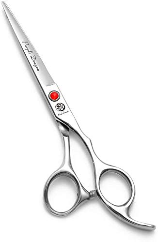 Purple Dragon 5'/5.5'/6'/6.5'/7'/7.5'/8'/9'/10' Sharp Edge Hair Cutting Shears Pet/Puppy/Cat Grooming Scissors With Bag - Perfect For Barber Or Dog Groomer