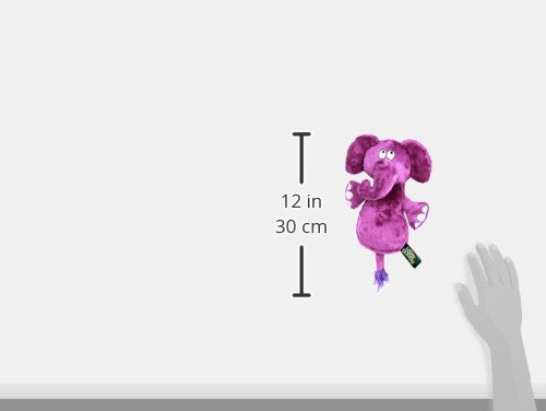 Hear Doggy Flatties With Chew Guard Technology Dog Toy, Elephant, Purple, Large (58547)