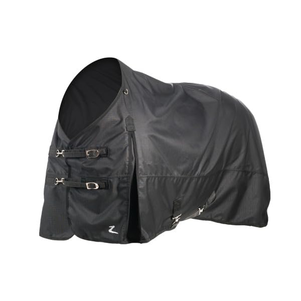 HORZE Nevada 1200D Lightweight Waterproof Horse Turnout Rain Sheet (No Fill) - Black - 66 in