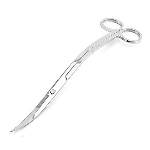 RLECS Aquarium Stainless Steel Water Grass Scissors 9.8 Sand Leveler Aquatic Plant Tongs Scissors Fish Tank Landscaping Tools