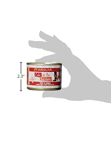 Weruva Cats in The Kitchen, Two Tu Tango with Sardine, Tuna & Turkey Au Jus Cat Food, 6oz Can (Pack of 24)