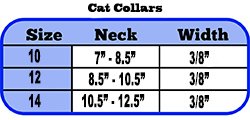 Mirage Pet Products Premium Plain Cat safety collar Red Size 14