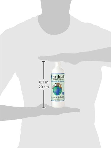 earthbath Hot Spot Relief Pet Shampoo, Tea Tree Oil & Aloe Vera, 16oz - Best Dog Shampoo for Itching & Skin Conditions - Made in