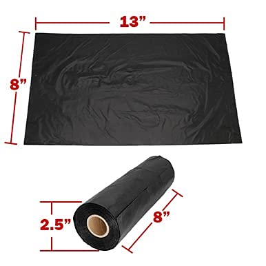 ZERO WASTE USA Commercial Grade Pet Waste Roll Bags, Opaque Black, 200 Count (20 Rolls), 40% Thicker, Fits Any Waste Station
