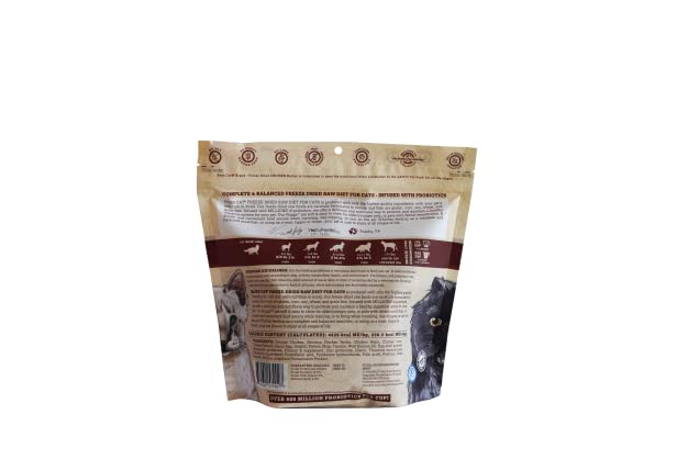 Boss Cat Complete & Balanced Freeze Dried Raw Diet for Cats, Chicken Recipe, 9 oz Bag