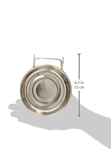 Proselect Stainless Steel Hanging Pet Cage Bowl, 16-Ounce