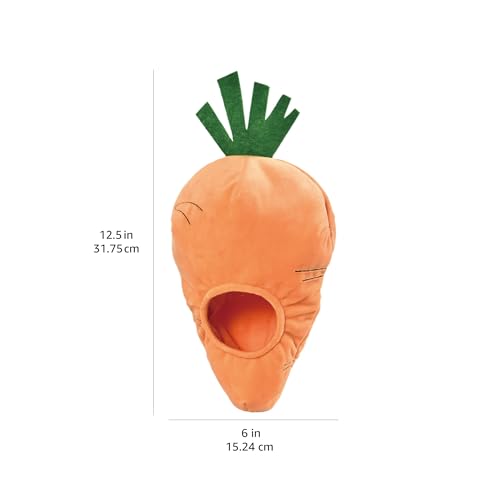 Amazon Basics Hide And Seek Squeaky Dog Plush Toy, Rabbit And Carrot, Orange And White, 5 Pack