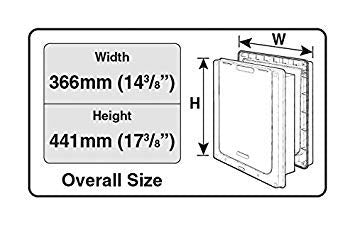 Dog Mate Large Lockable Dog Doors With Weather Proof Seals And Durable, Rigid, Locking Flaps