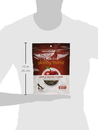 Fruitables Skinny Mini Dog Treats | Healthy Treats for Dogs | Low Calorie Training Treats | Free of Wheat, Corn and Soy | Apple