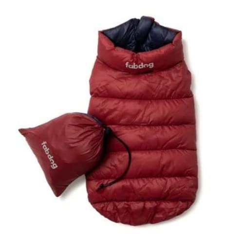 Fabdog Pack N' Go Reversible Puffer Red/Navy 8