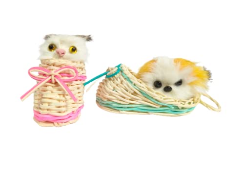 Pet Believe Sleeping Cat Toy In Shoe With Meows Sounds Chistmas Gifts For Kids Boys Girls (Yellow)
