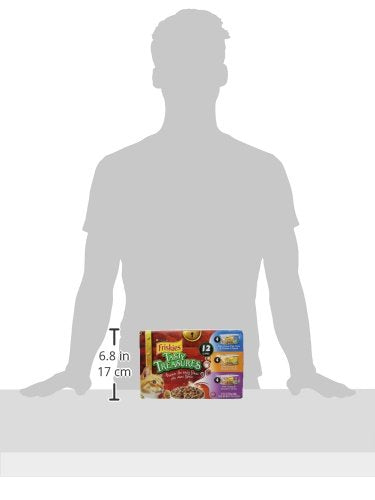 Purina Friskies Wet Cat Food Variety Pack, Tasty Treasures Prime Filets (With Ocean Fish and Tuna, With Chicken and With Turkey)