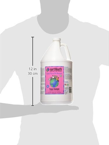 Earthbath, Ultra-Mild Wild Cherry Puppy Shampoo - Extra Gentle & Tearless Dog Shampoo, Made In Usa, Deodorizing Dog Wash, Cruelty Free Puppy Supplies, Shampoo For Smelly Dogs - 128 Oz (1 Pack)