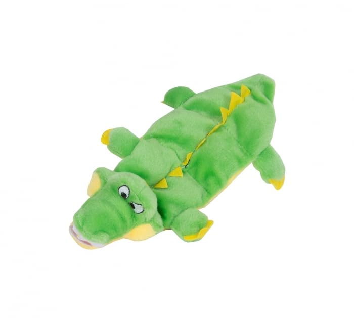 Outward Hound Squeaker Matz Plush Gator Dog Toy, Small