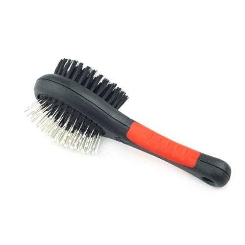 Rvpaws Professional Double Sided Pin & Bristle Combo Brush For Dogs & Cats, Grooming Comb For Cleaning Shedding & Dirt Short Med