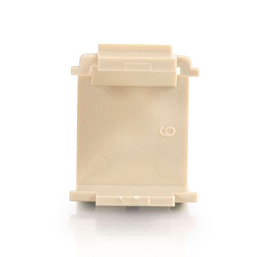 C2G 03810 Snap-In Blank Keystone Insert Module, Ivory