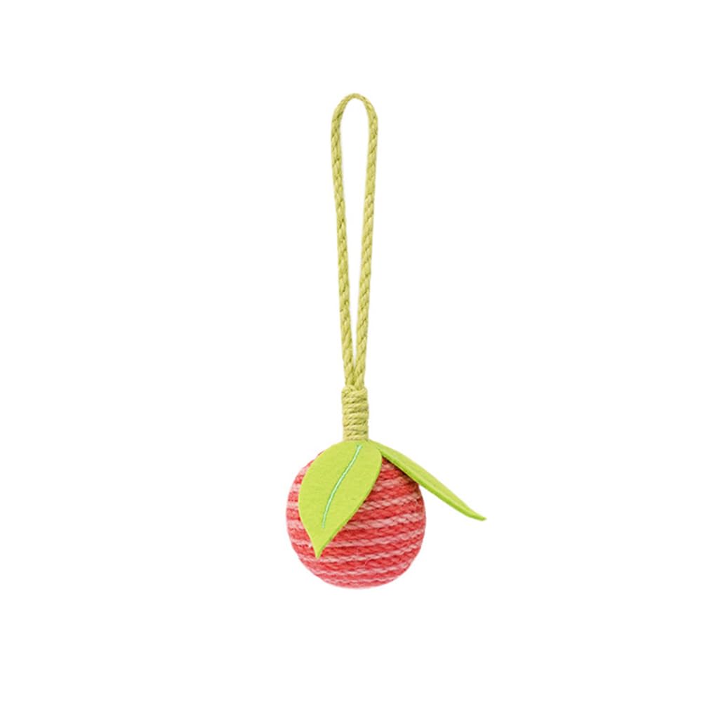 Dongker Cat Sisal Ball,Fruit-Shaped Cat Hanging Rope Ball Bite Resistant For Cat Cages Door Handles Cat Climbing Frames Posts