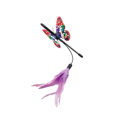 Spot Ethical Pet Products Fluttering Butterfly Mini Teaser Wand For Cat, 8'