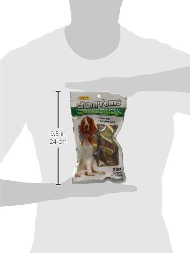 Chompems Premium Beefhide Chews for Dogs, 2 Chews