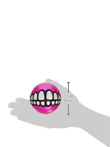 Rogz Fun Dog Treat Ball in various sizes and colors, Large, Pink