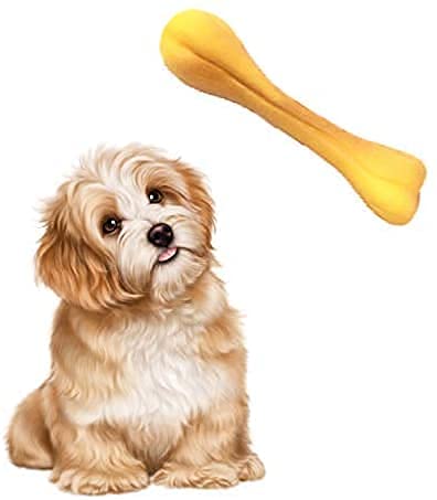 Rvpaws Squeaky Latex Bone Toy 10 Cm Big For Pet Dogs & Puppies (For Playing, Teething, Training & Killing Boredom)