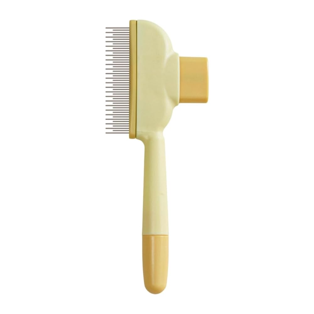 Viraaji Self Cleaning Slicker Brush For Dogs & Cats, Pet Grooming Comb With OneClick Hair Release Button For Shedding, Massagin