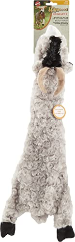 Spot Skinneeez Crinklers The Stuffless Crinkle Dog Toy With Squeaker For All Dogs Tug-Of-War Toy For Small And Large Breeds Squeak Toy For Dogs -Goat - Large