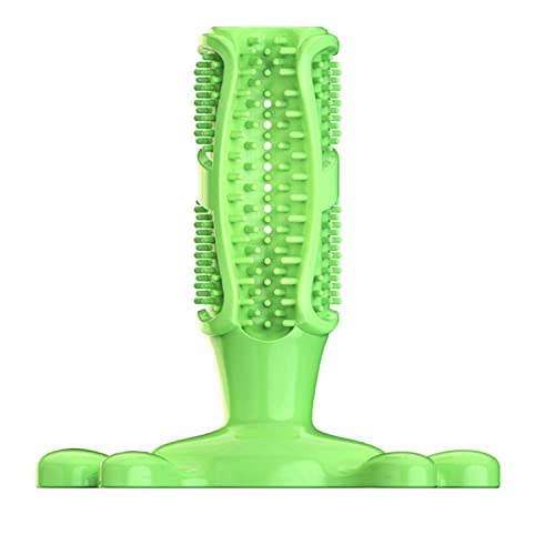 Rvpaws Dog Toothbrush Chew Toys Natural Rubber Dog Tooth Cleaner Stick Puppy Dental Care Brushing Toy  Muticolor