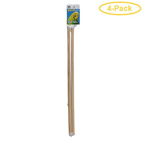 Prevue Birdie Basics Perch - Small/Medium Birds 16'' L X 7/16'' W - 2 Pack - Pack Of 4