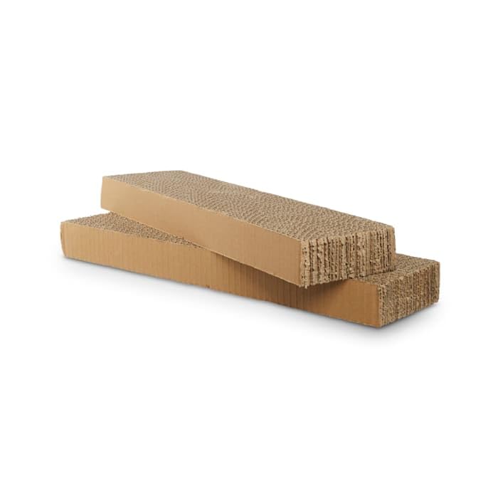 Everyyay Scratchin' The Surface Single-Wide Cardboard Refills For Cat Scratchers, 18.5' L X 4.5' W X 1.75' H, Pack Of 2