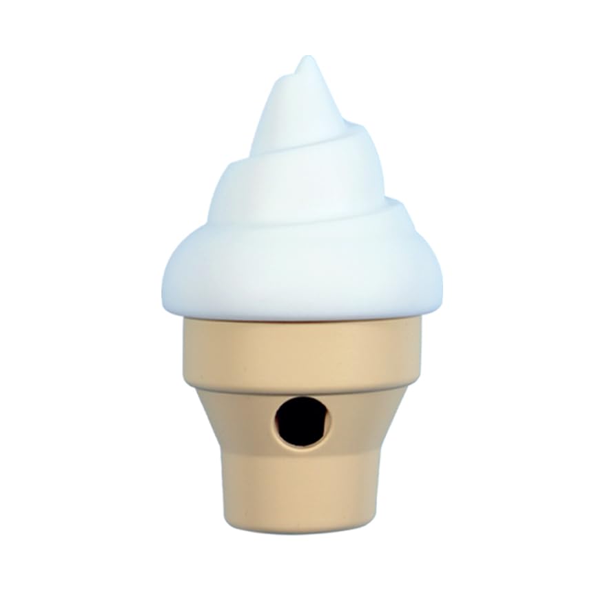 Dog Enrichment Toys Silicone Ice Cream Shape Lightweight Resistant Interactive Treat Dispensing Dog Puzzle Toy Dental Cleaning a