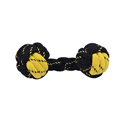 Pet Guard Knotted Rope Dog Toy | Dumbbell Shaped Tug Toy For Dogs | Chew Toy For Teething Puppy & Adult Dog | Dog Rope Toy