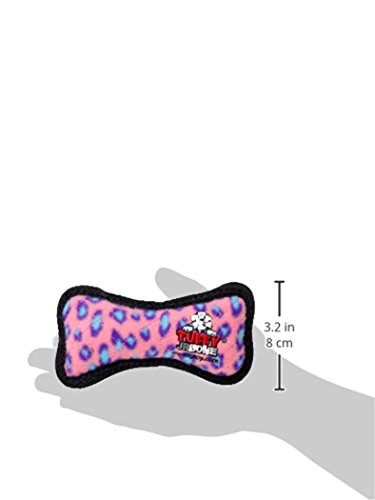 Tuffy - World'S Tuffest Soft Dog Toy - Ultimate Bone-Squeakers - Multiple Layers. Made Durable, Strong & Tough. Interactive Play (Tug, Toss & Fetch). Machine Washable & Floats (Jr, Pink Leopard).