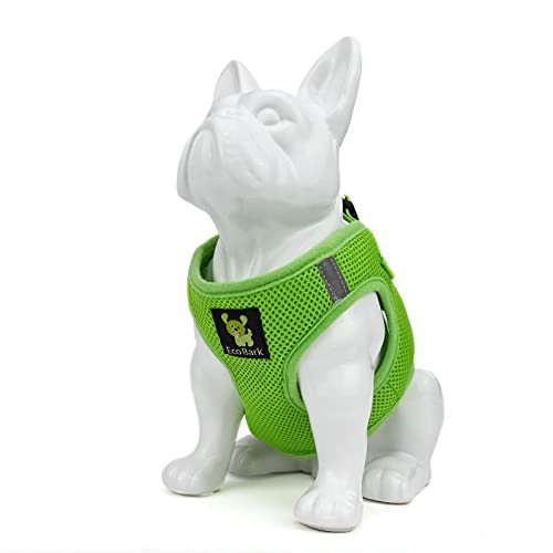 Ecobark Step In Dog Harness - Eco-Friendly Teacup Dog Harnesses For Xxs, Xs, And Small Dogs - Reflective And Adjustable Mini Body Halter Vest -Tiny Soft Mesh Toy Breed Harness (Green, Xxxs)