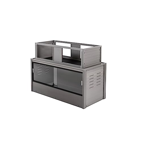 New Age Pet ECOFLEX Mojave Reptile Habitat Stacker, Large 48", Grey, Easy Clean, 10 Year Warranty, Model EHRMS31-05L