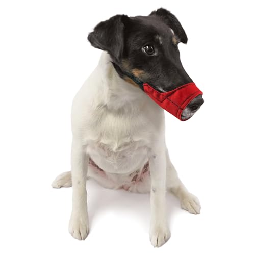 Jorvet Muzzle For Dogs To Prevent Biting – Nylon Dog Muzzle Ideal For Pet Salons, Everyday Walks – Adjustable And Breathable Soft Muzzle For Small Dogs
