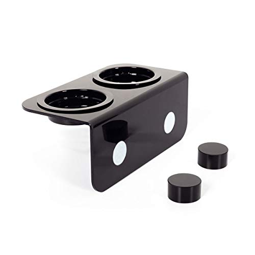 WACOOL Magnetic Reptile Ledge, Acrylic Gecko Feeding Ledge with 6PCS Cups, Reptile Food Water Feeder Dish for Geckos Iguana Cham