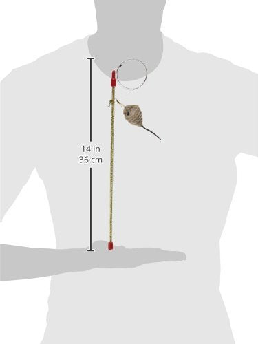 Go Cat Cat Catcher Teaser Wand With Mouse Cat Toy