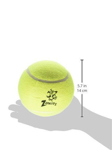 Zanies 5' Tennis Ball For Dogs, 2-Packs