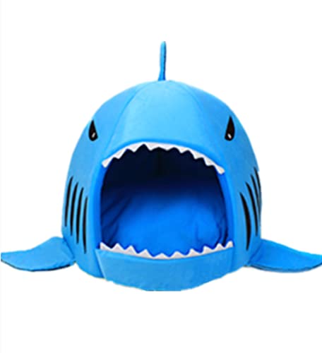Shark-Shaped House Pet Bed For One Cushion And One Warm Kennels, Cat Bed Small Cat And Dog Cave Comfort Bed, Removable Pet Bed (