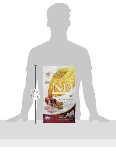 Farmina Natural And Delicious Chicken/Ancestral Low-Grain Puppy Formula Dry Dog Food 5.5 Lbs