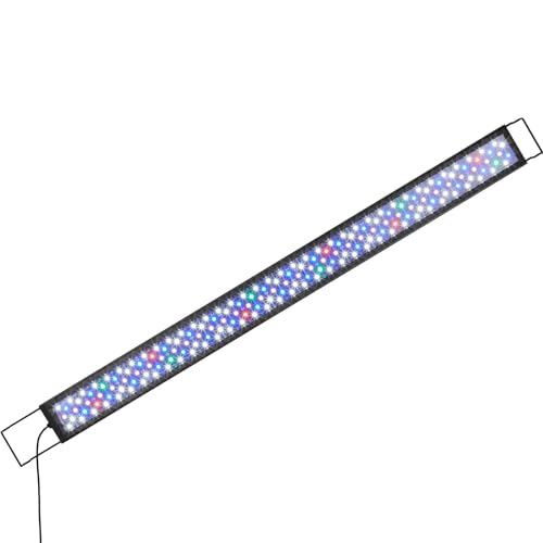 VEVOR Aquarium Light, 36W Full Spectrum Fish Tank Light with 24/7 Natural Mode, Adjustable Timer & 5-Level Brightness, with Alum