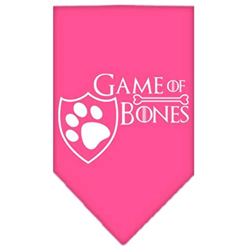 Mirage Pet Products Game of Bones Screen Print Bandana, Black, Small