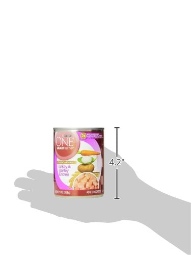 Purina ONE Plus Classic Ground Vibrant Maturity Adult 7 Plus Turkey And Barley Entree Senior Dog Food - (Pack of 12) 13 oz. Cans