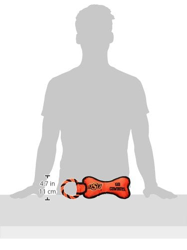 Pet Goods Manufacturing Bonerp-094 Ncaa Oklahoma State Cowboys Bone With Rope Dog Toy