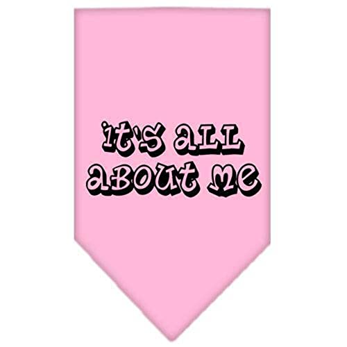 Mirage Pet Products It's All About Me Screen Print Bandana, Small, Cocoa