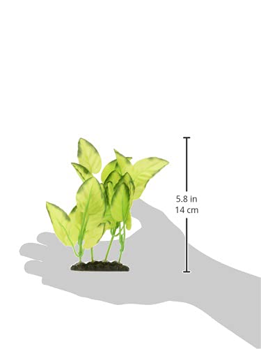 Marina Naturals, Green Foreground Silk Plant, Small Fish Tank Decoration, Pp113