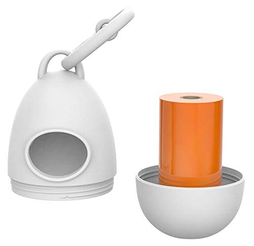 TUG 360° Tangle-Free Retractable Dog Leash, Medium Grey with Waste Bag Dispenser - Perfect for Active Dogs