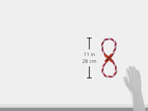 Boss Pet Products 03897 Digger'S Multi-Colored Figure 8 Rope Tug Dog Toy, Red