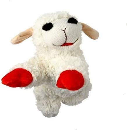 Multipet Lamb Chop | Lamb Chop Dog Toy | Lamb Chop Squeaker Toy | Officially Licensed (White, 10')